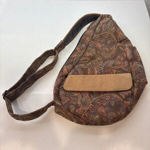 L.L. Bean Sling Bag Paisley Pattern